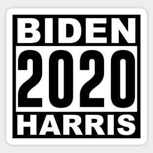 Biden Harris 2020 Black and White Sticker
